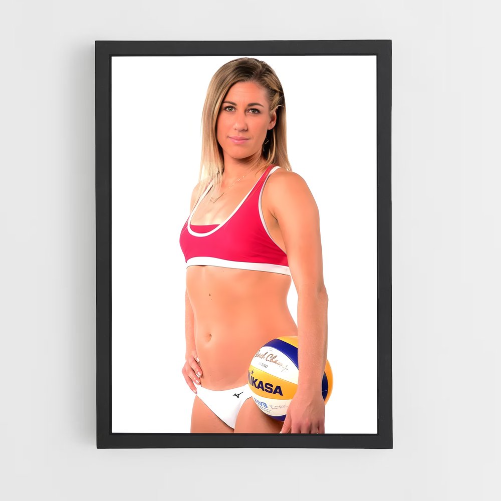 Poster Serve et Sable – affiche Beach-volley (vue 2)
